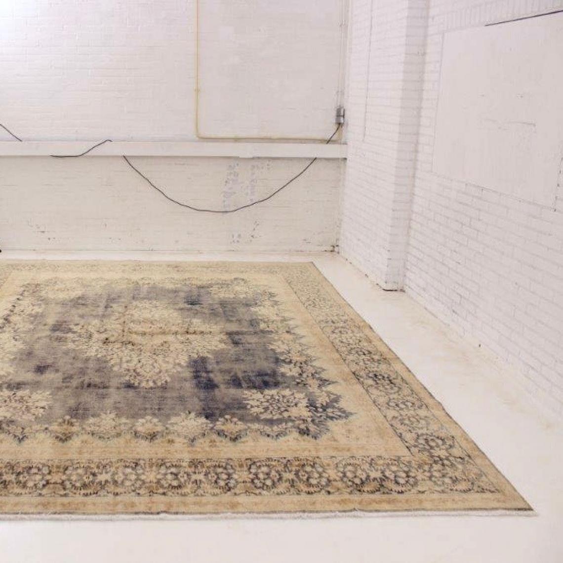 Distressed Persian Rug